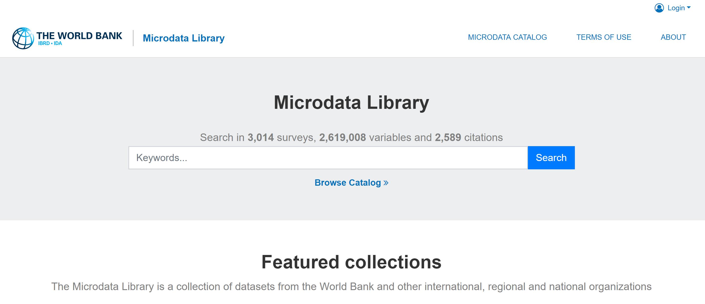 World Bank Microdata Library Western Michigan University